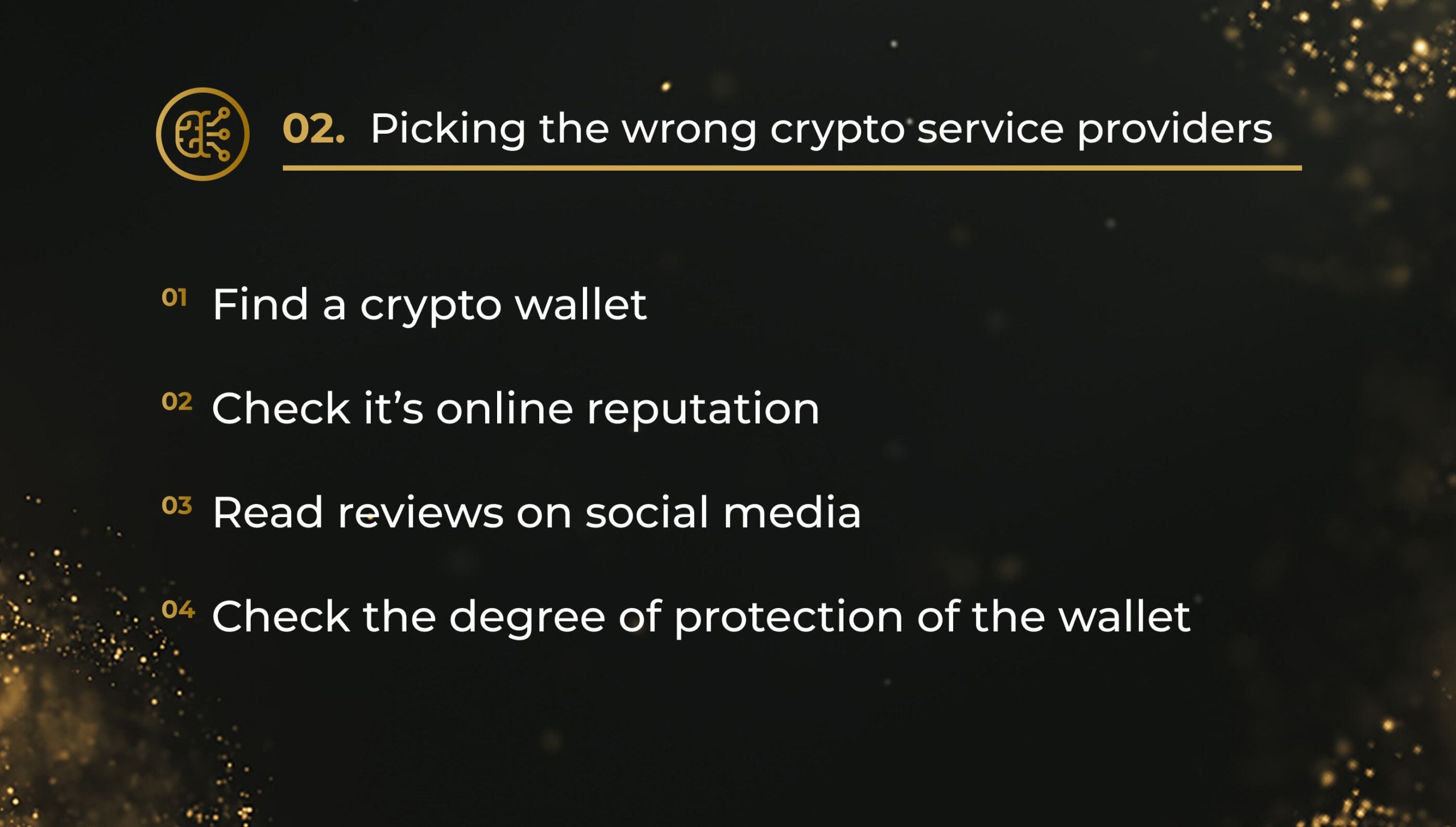 wrong crypto service providers